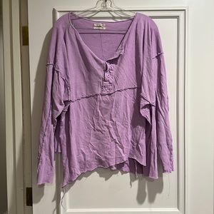 Urban Outfitters Oversized long sleeved lilac top size medium